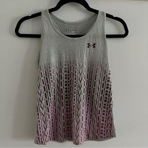 Under Armour Girl's Grey Sleeveless Shirt- Size M